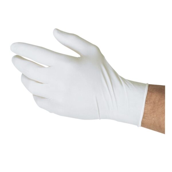 White ESD Nitrile Cleanroom Gloves