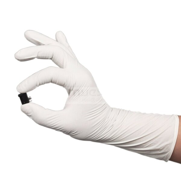 Disposable White Nitrile Gloves – 9