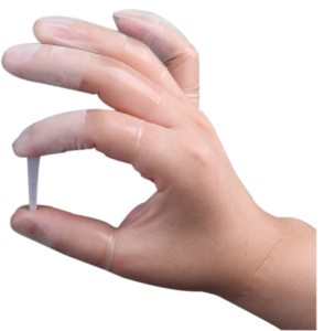 Finger cots latex with textured fingertips